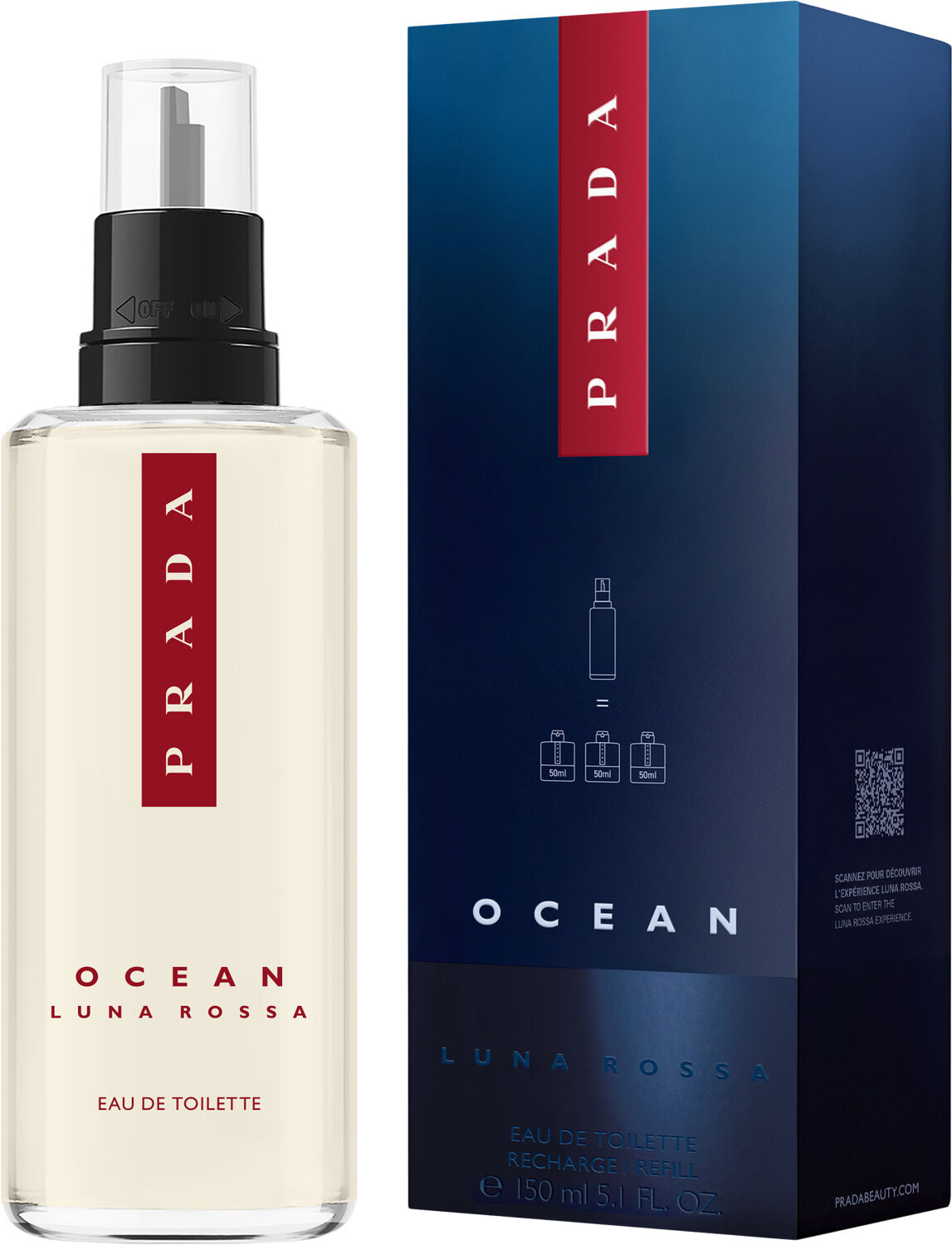 Prada Luna Rossa Ocean Eau de Toilette Refill 150ml