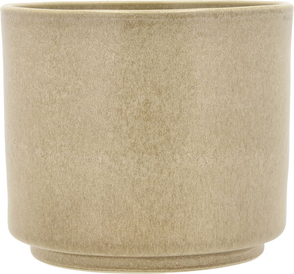 Blomsterpotte Leer 17 x 15 cm Kremfarget Steintøy