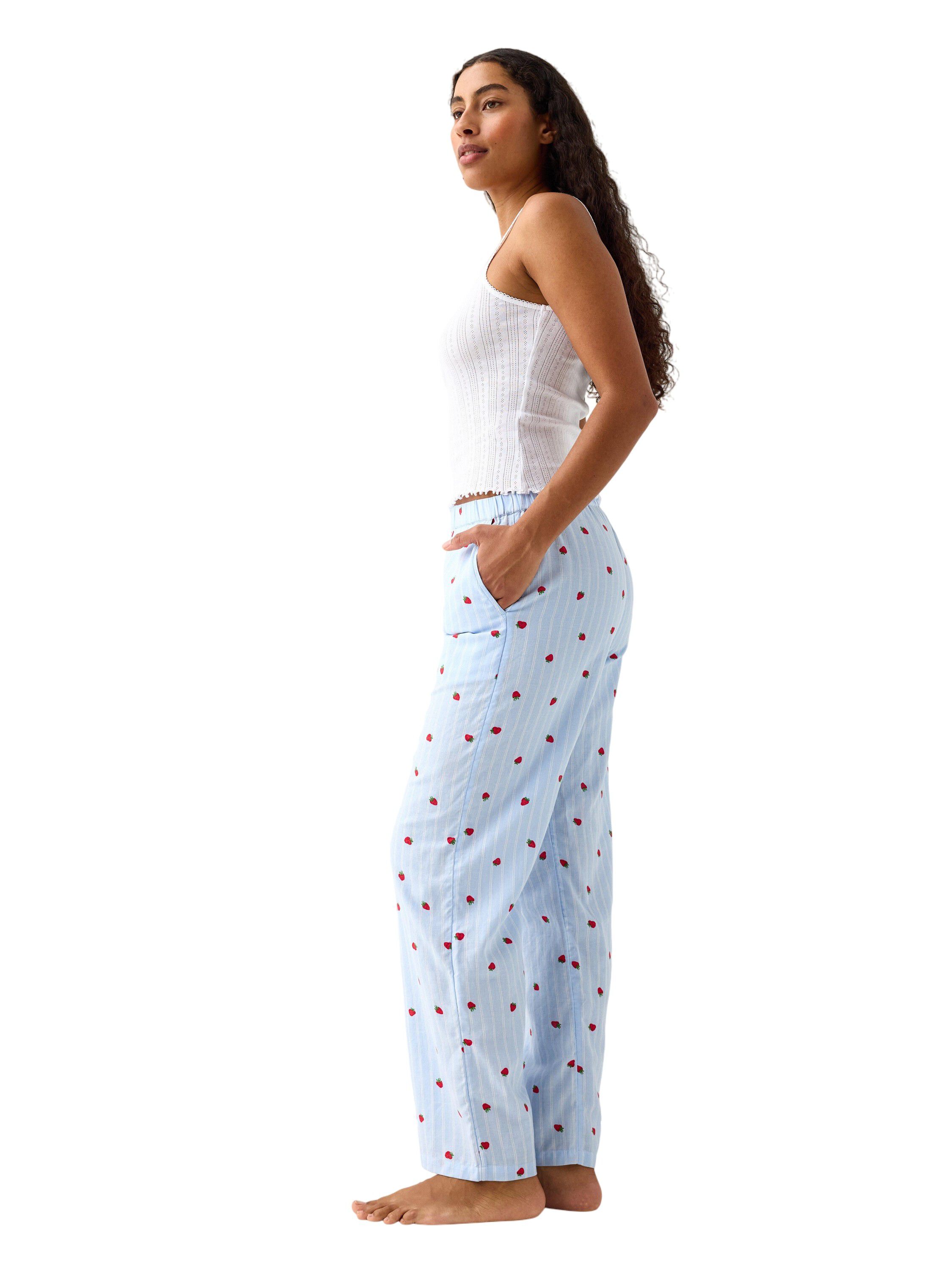 Pyjama trousers in light woven cott