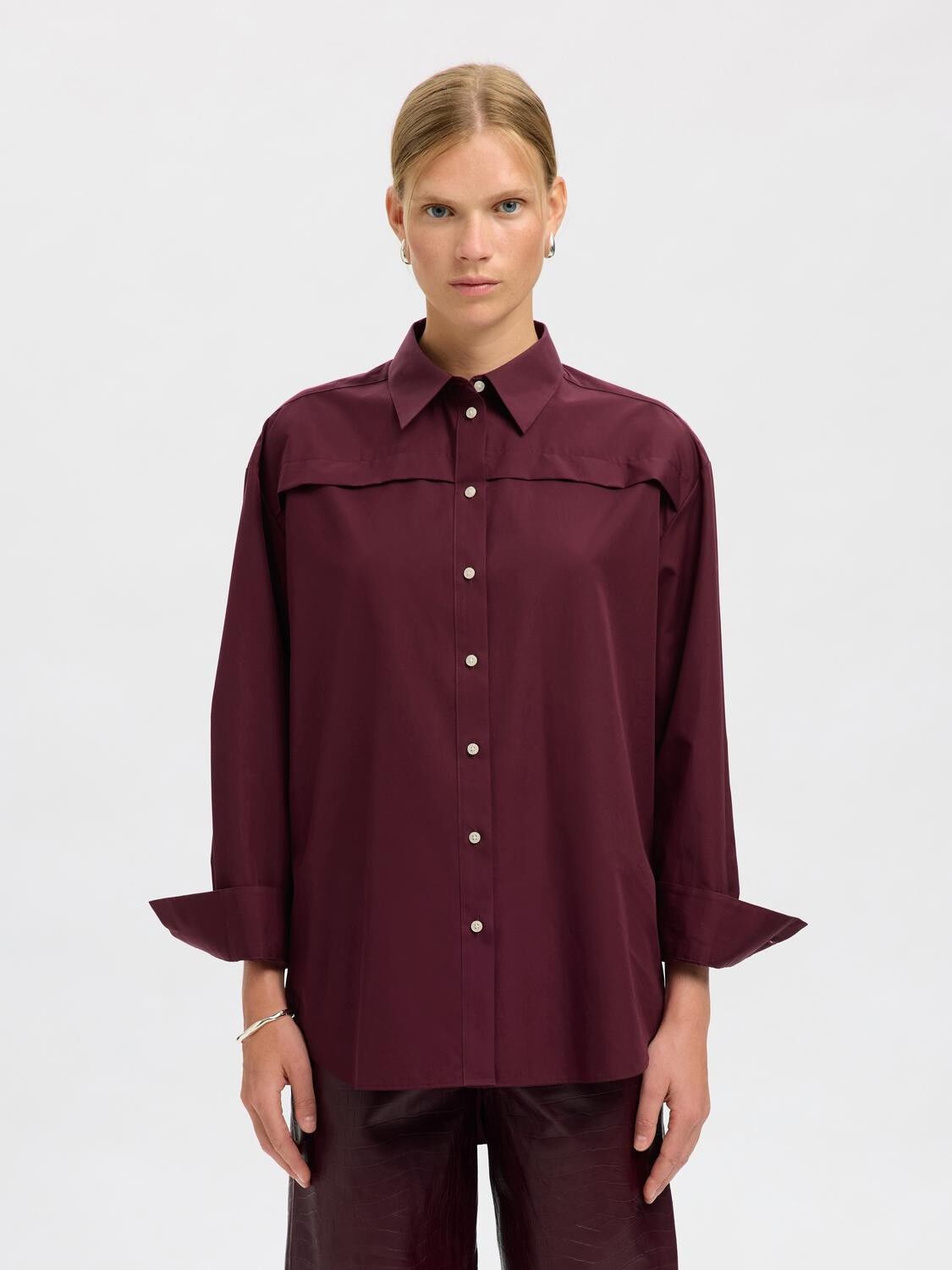 SLFALLISON OVERSIZE LS SHIRT B