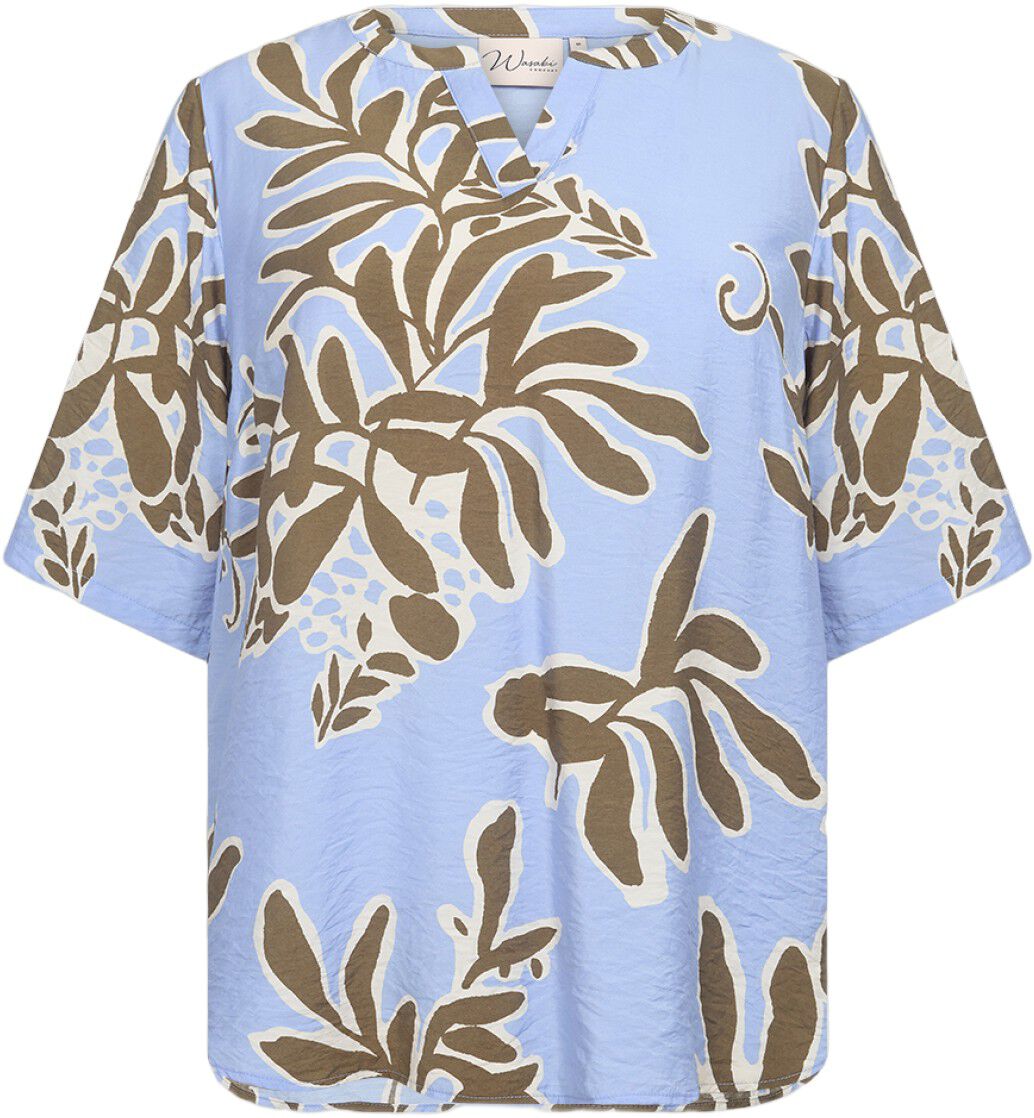 Curvy WA-LINNEA 1 Bluse Lysebl&aring;