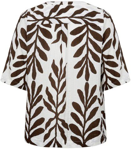 Curvy WA-MARTA 1 Bluse M&oslash;rk brun