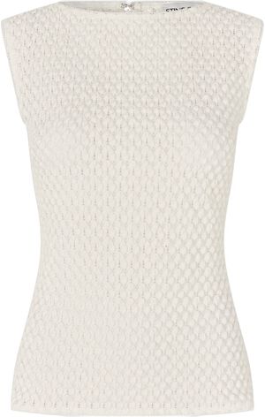 2479 Crochet Lace, Boatneck Tank Top