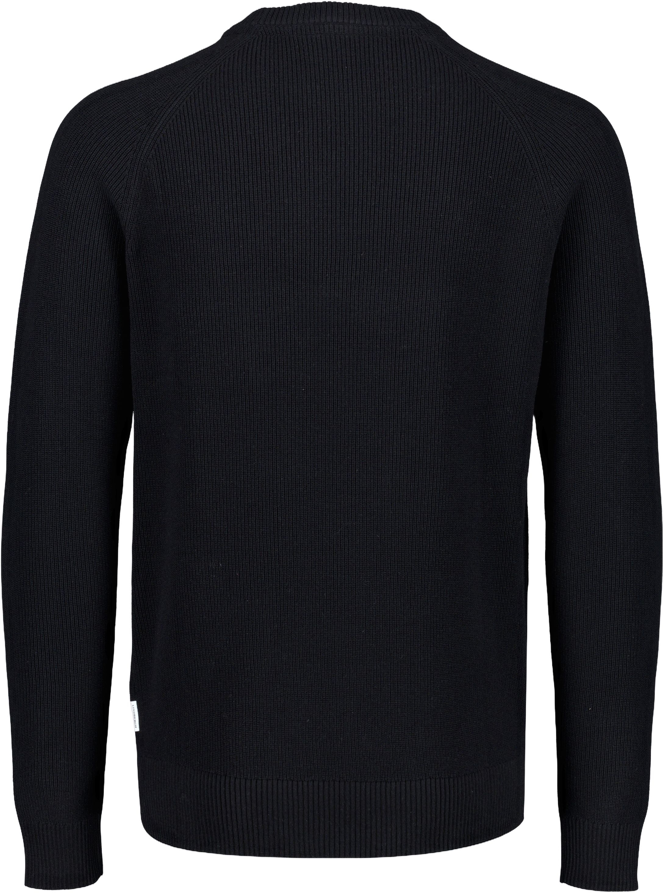 Ribbed L/S o-neck knit