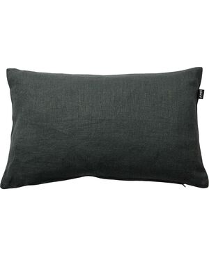 LINEN/MØRKEGRØN, PYNTEPUDE