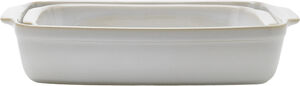 Tavola ildfast 38,5*25 og 33*21,5 cm, hvit