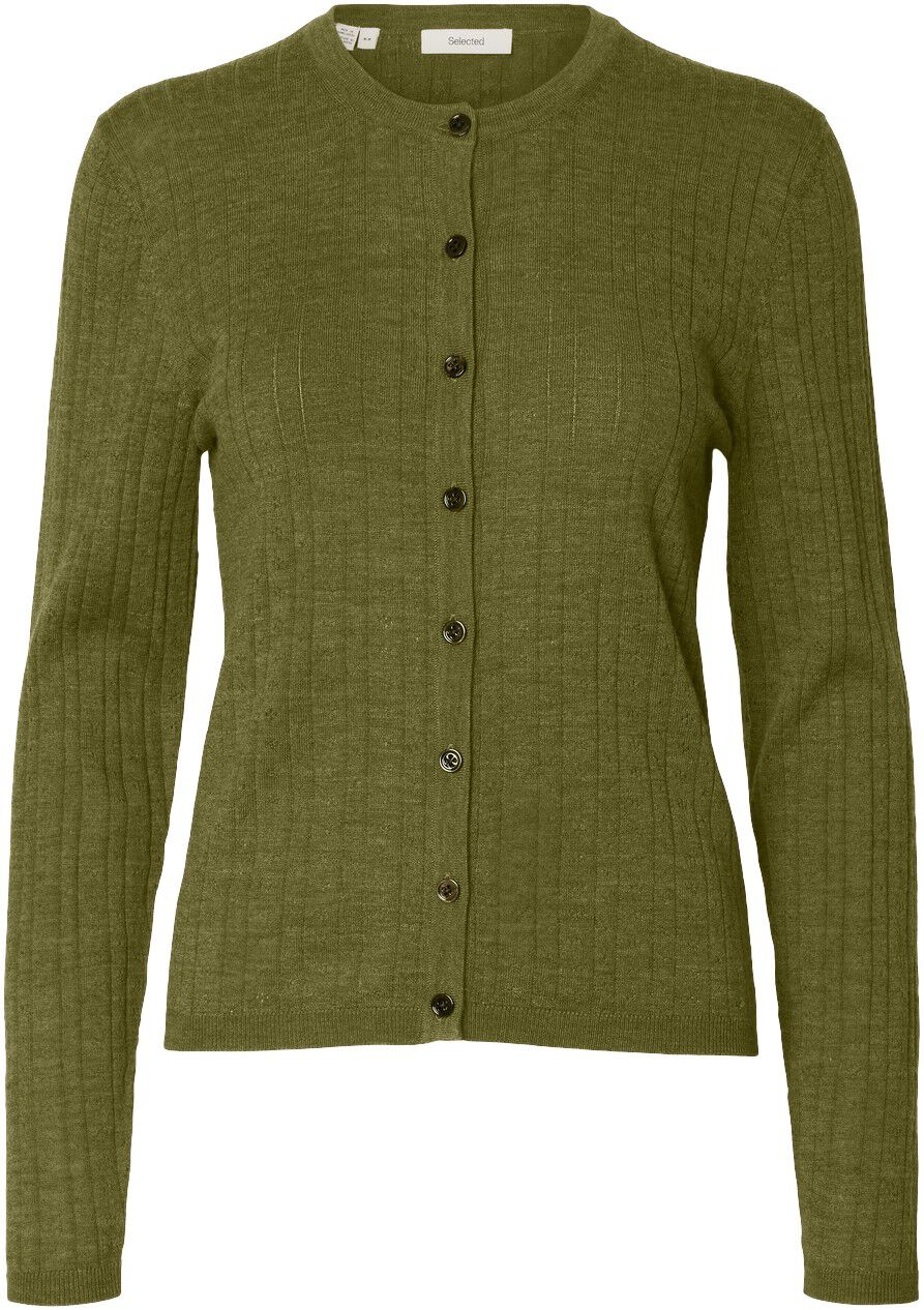 SLFTHEA LS KNIT MERINO POINTELLE CA