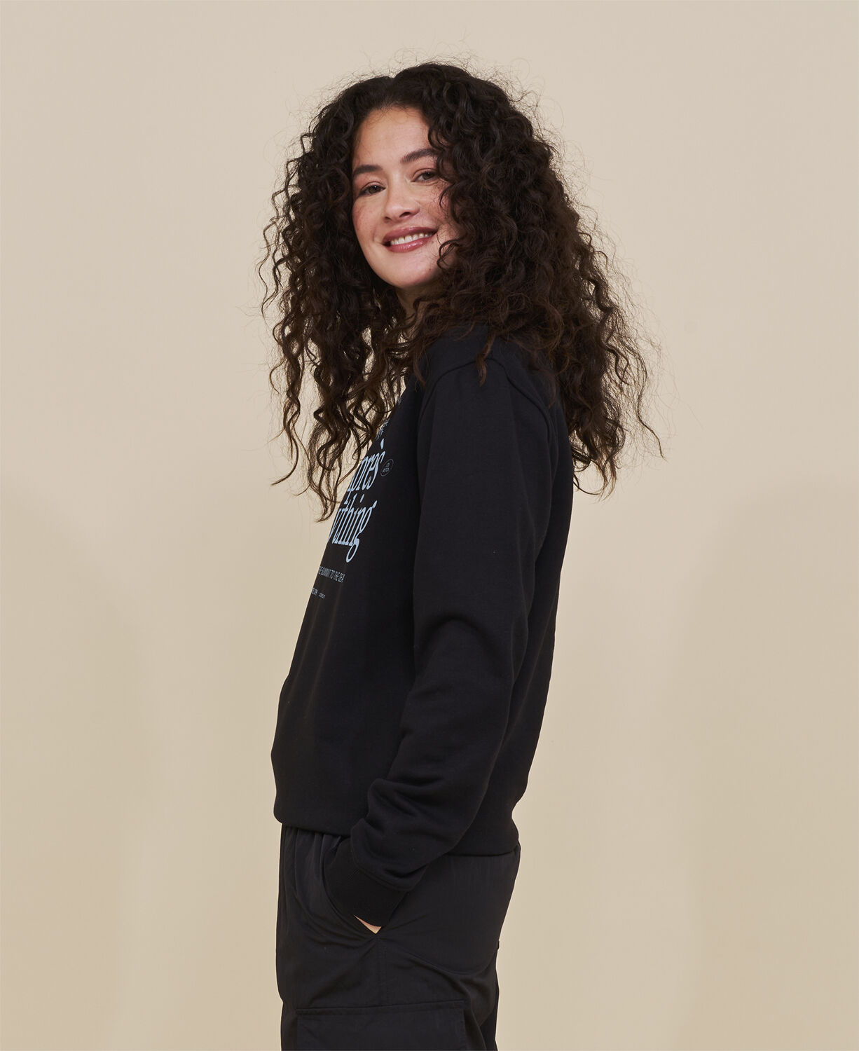 Apr&eacute;s Anything Statement Crewneck - Nero