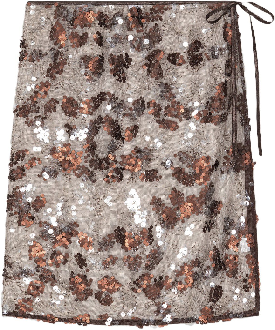 Sequin Wrap Skirt