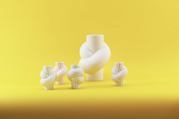 Vase 12cm, Apple, Node Stripes