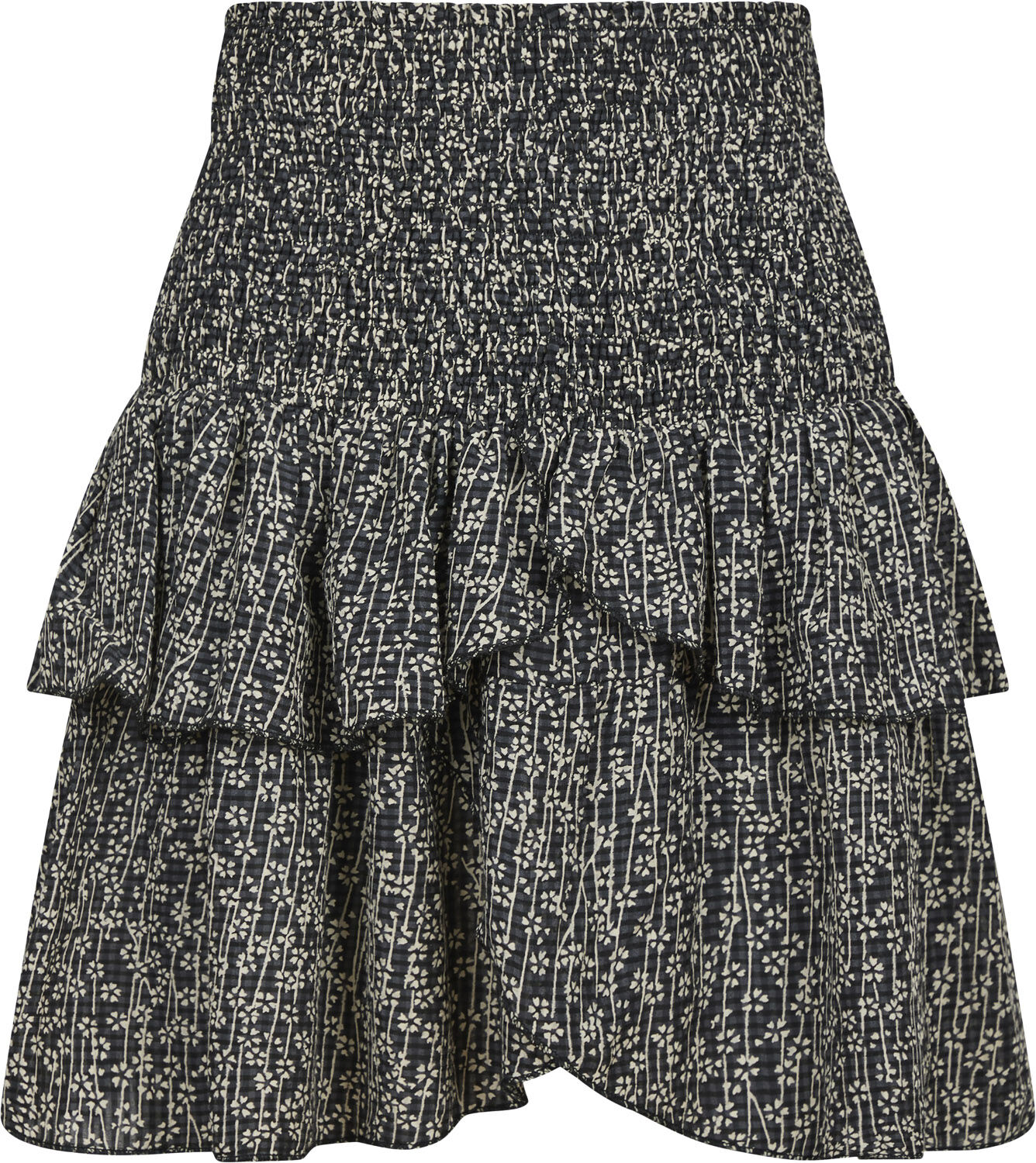Carin Flower Check Skirt