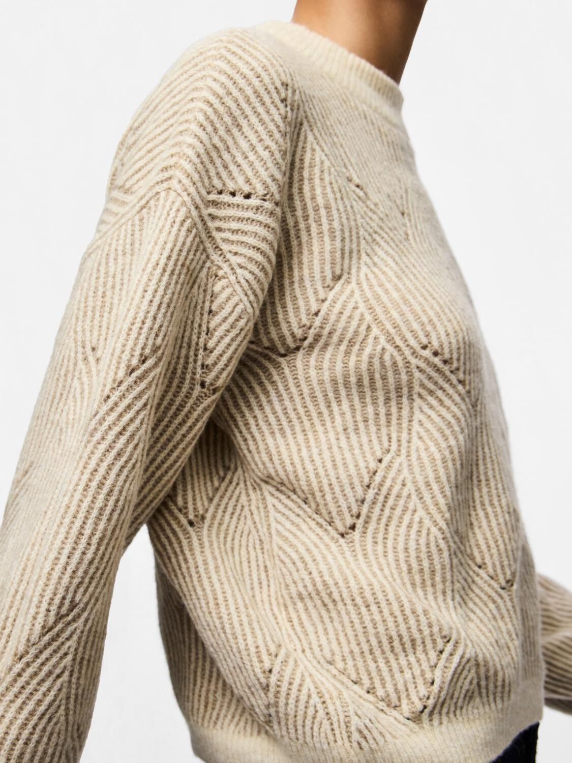 PCJENNA LS O-NECK KNIT NOOS BC