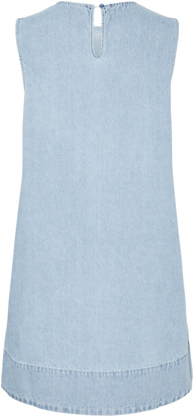 Pcflora Sl Mini Denim Dress Noos