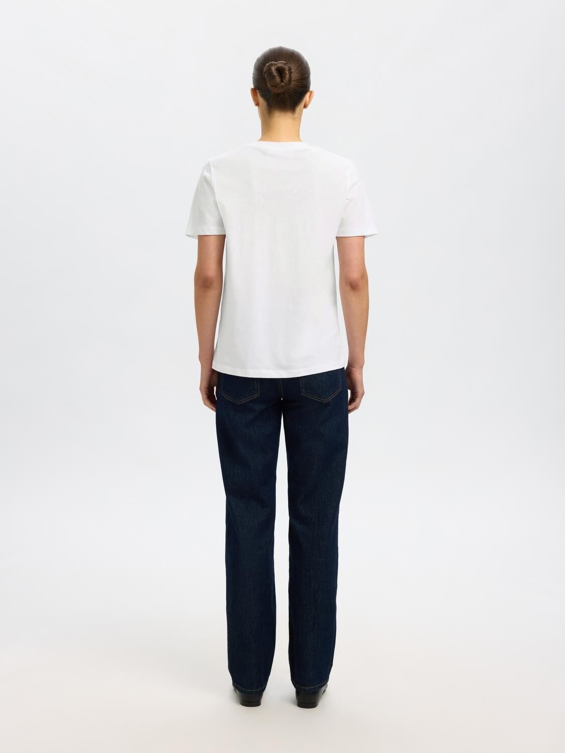 Slfessential Ss V-Neck Tee Noos