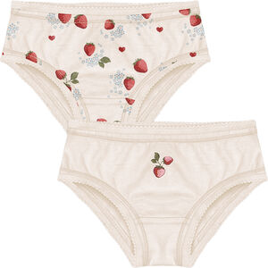 BASIC 2 PACK GIRL UNDERPANTS GOTS