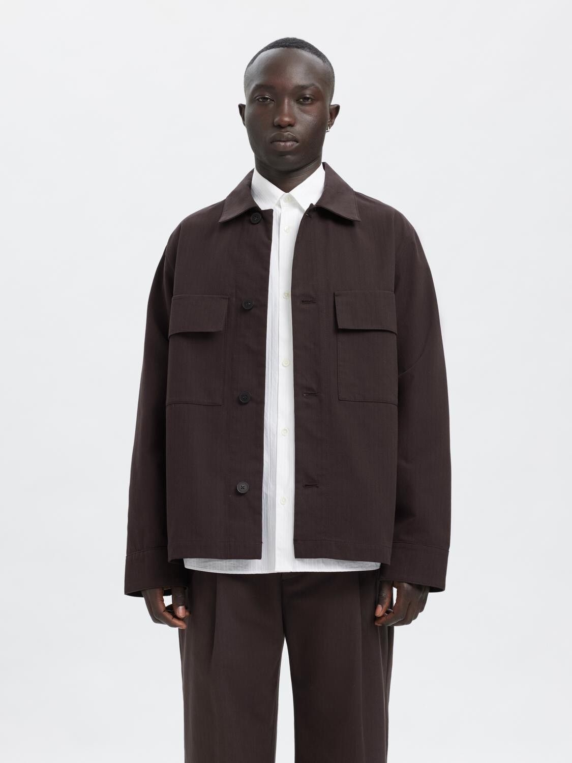 ANRHARKI PINSTRIPE OVERSHIRT