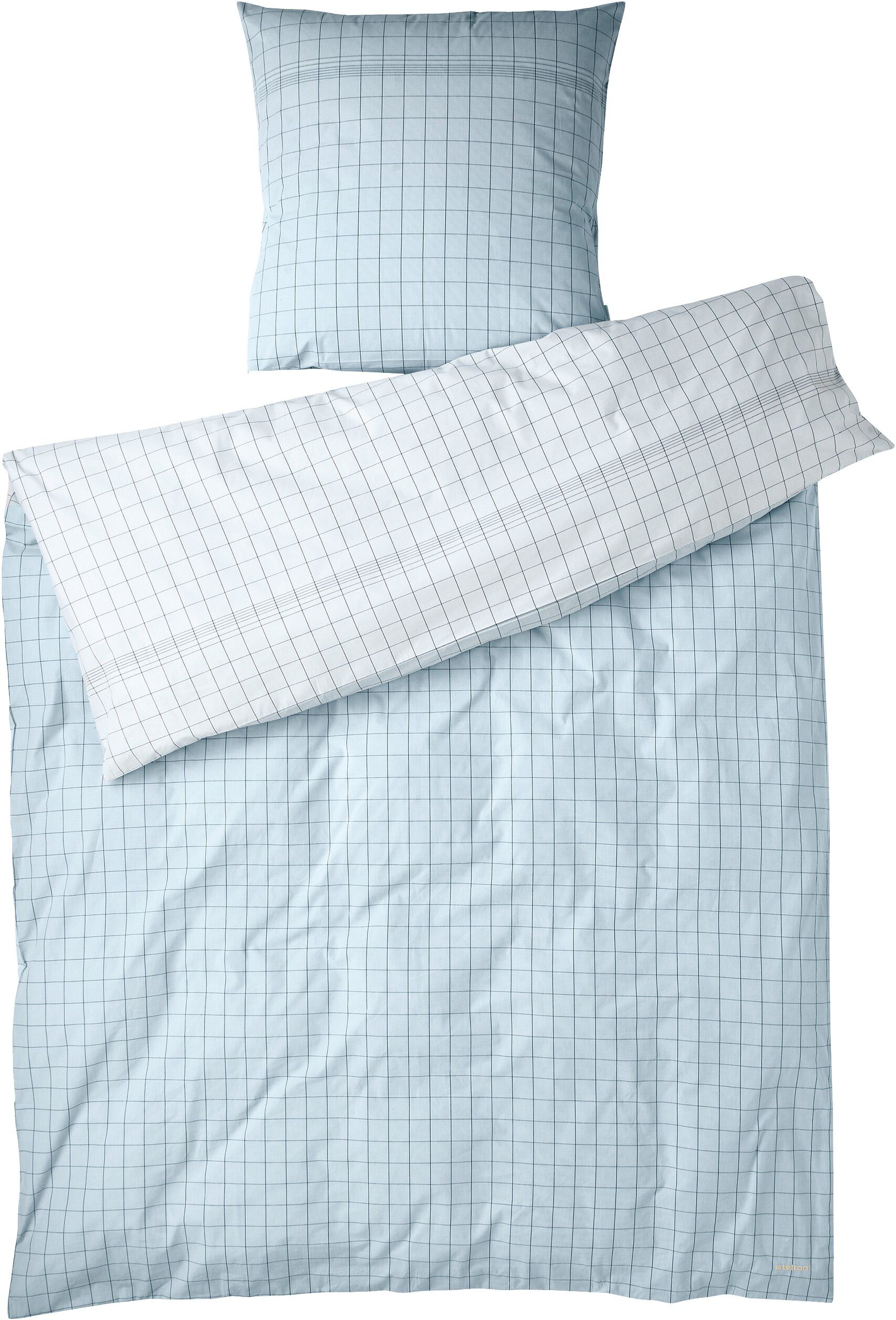 Vibeke Klint senget&oslash;y 140x220 cm/50x70 cm blue