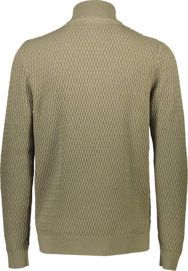 Zip through structure cardigan