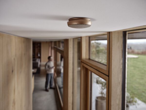 Røykvarsler optisk 10 cm Kobber