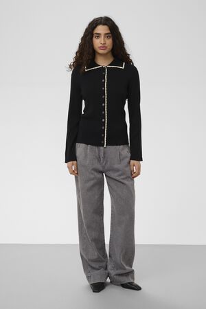 SLLysandra Loose Polo Cardigan