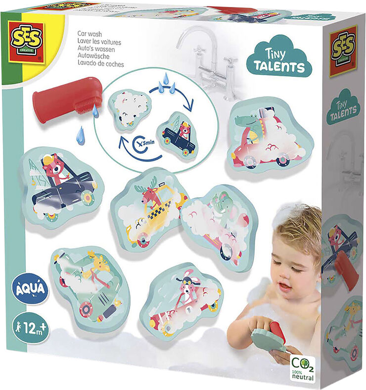 SES Creative - Badefigurer i skum - Biler