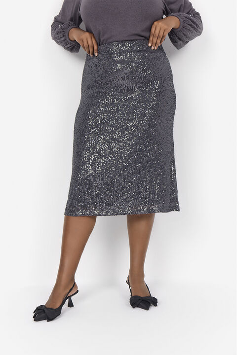 Curvy WA-KATHRINE 2 Nederdel Mørk grå