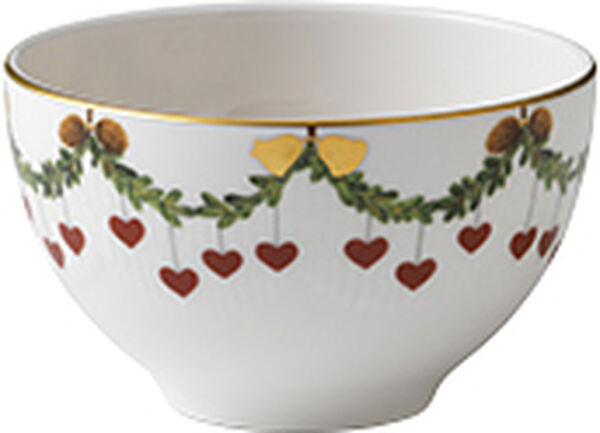 Stjerne Riflet Jul konfekt skål