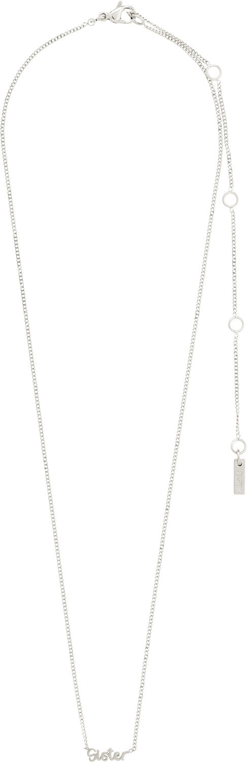 SISTER recycled necklace silver-plated