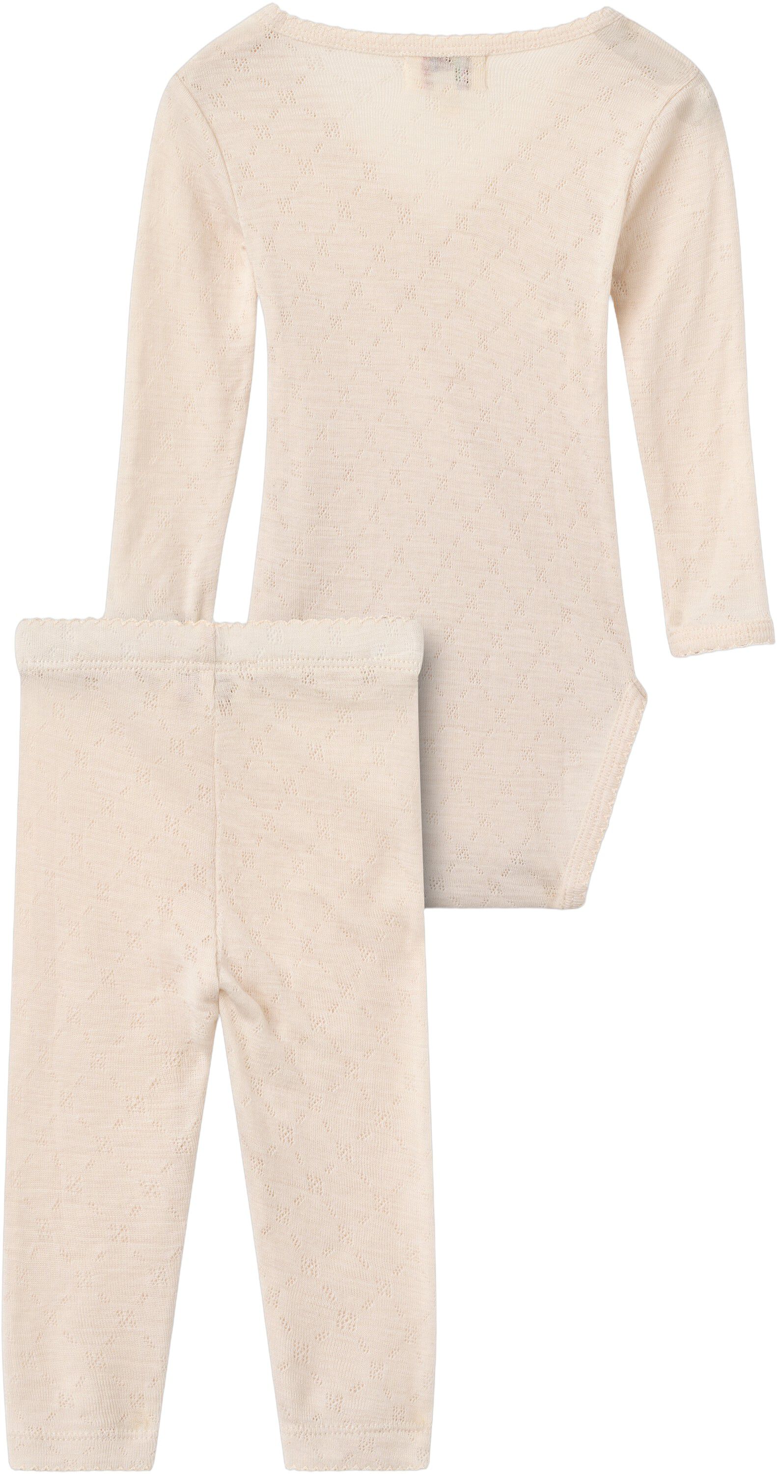 2-Pack LT. Knitted Pointelle Cross-Over Body W. Picot Edge +