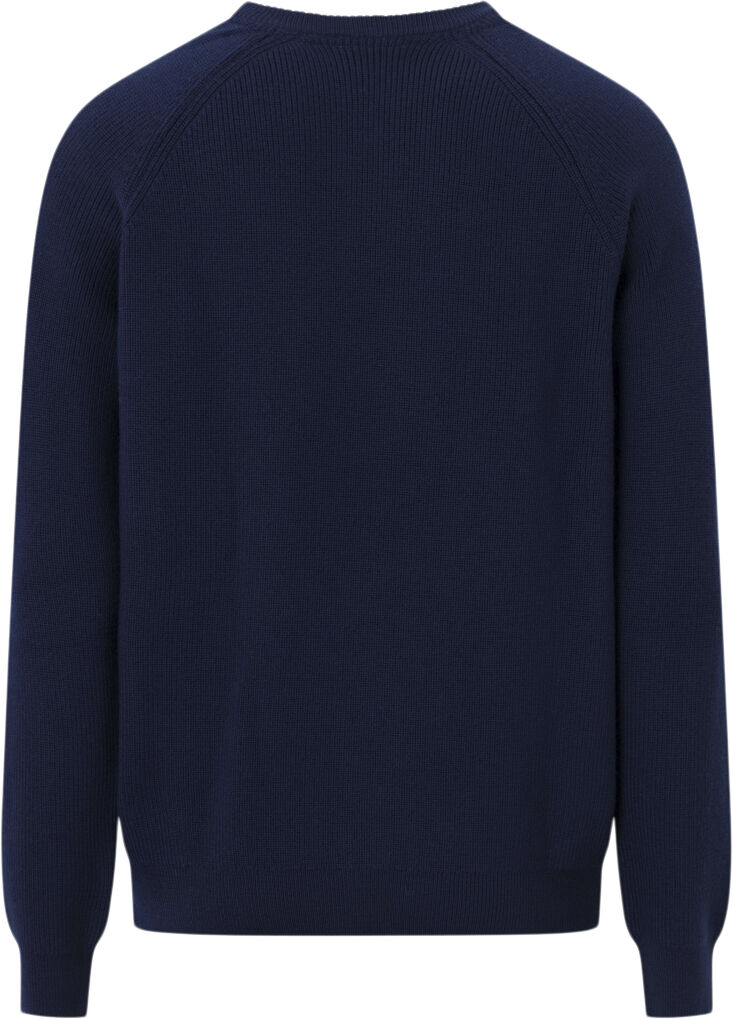 O-neck merino wool rib knit - RWS