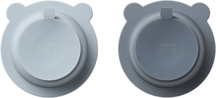 Peony suction bowl 2-pack