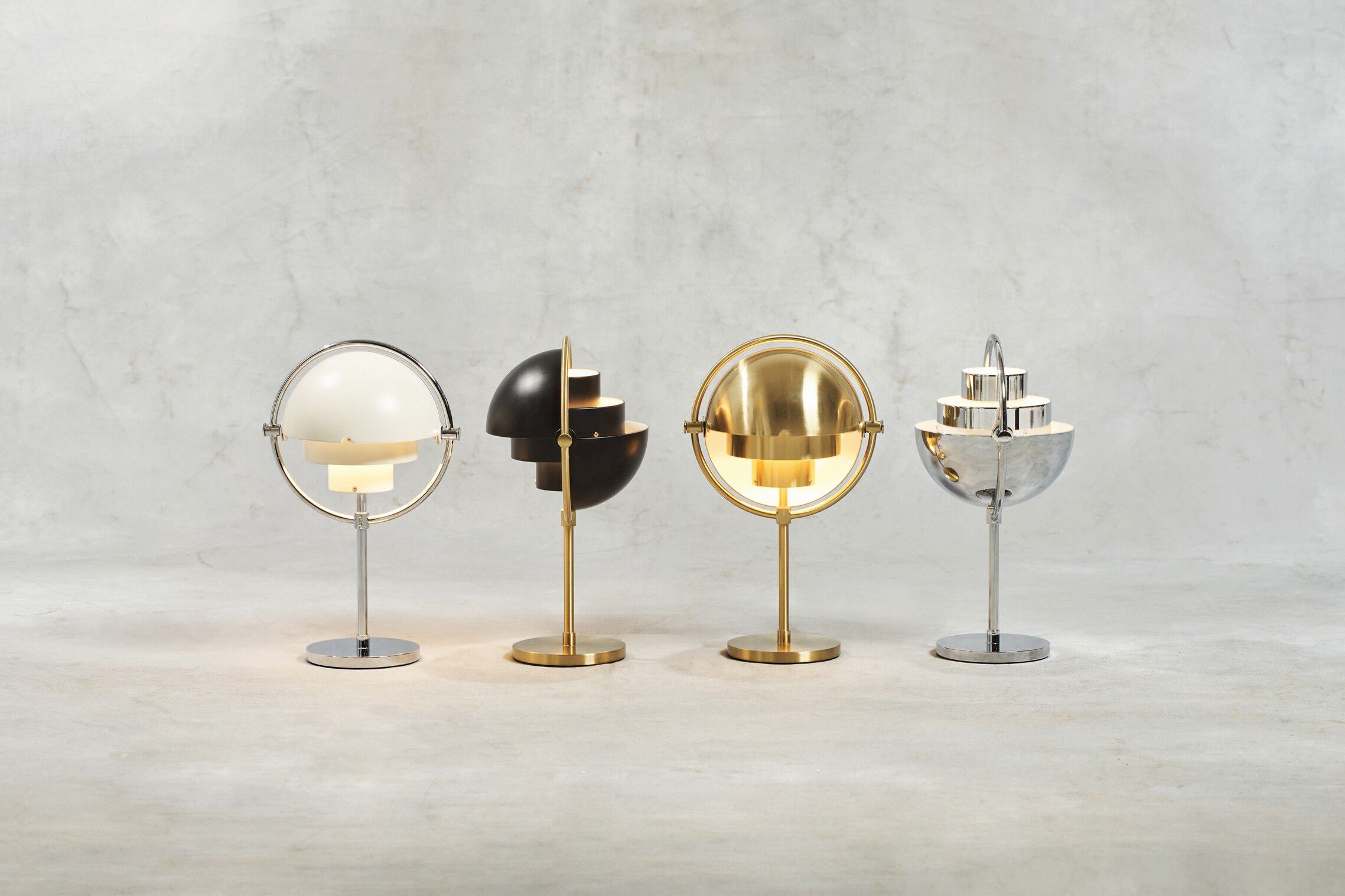 Multi-Lite Portable Lamp, EU (Base: Brass, Shade: Brass Shiny)