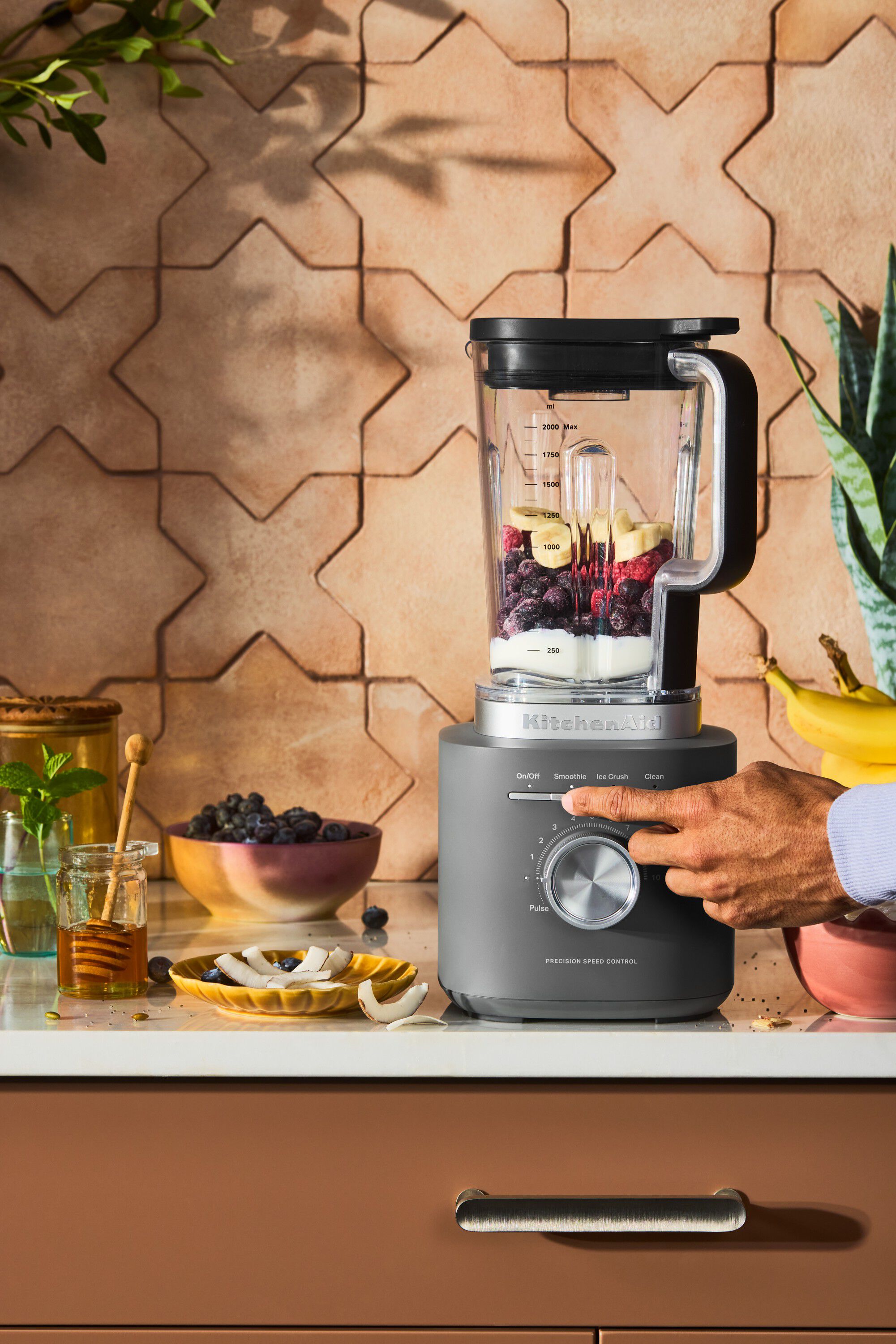 PURE POWER Blender Charcoal Grey