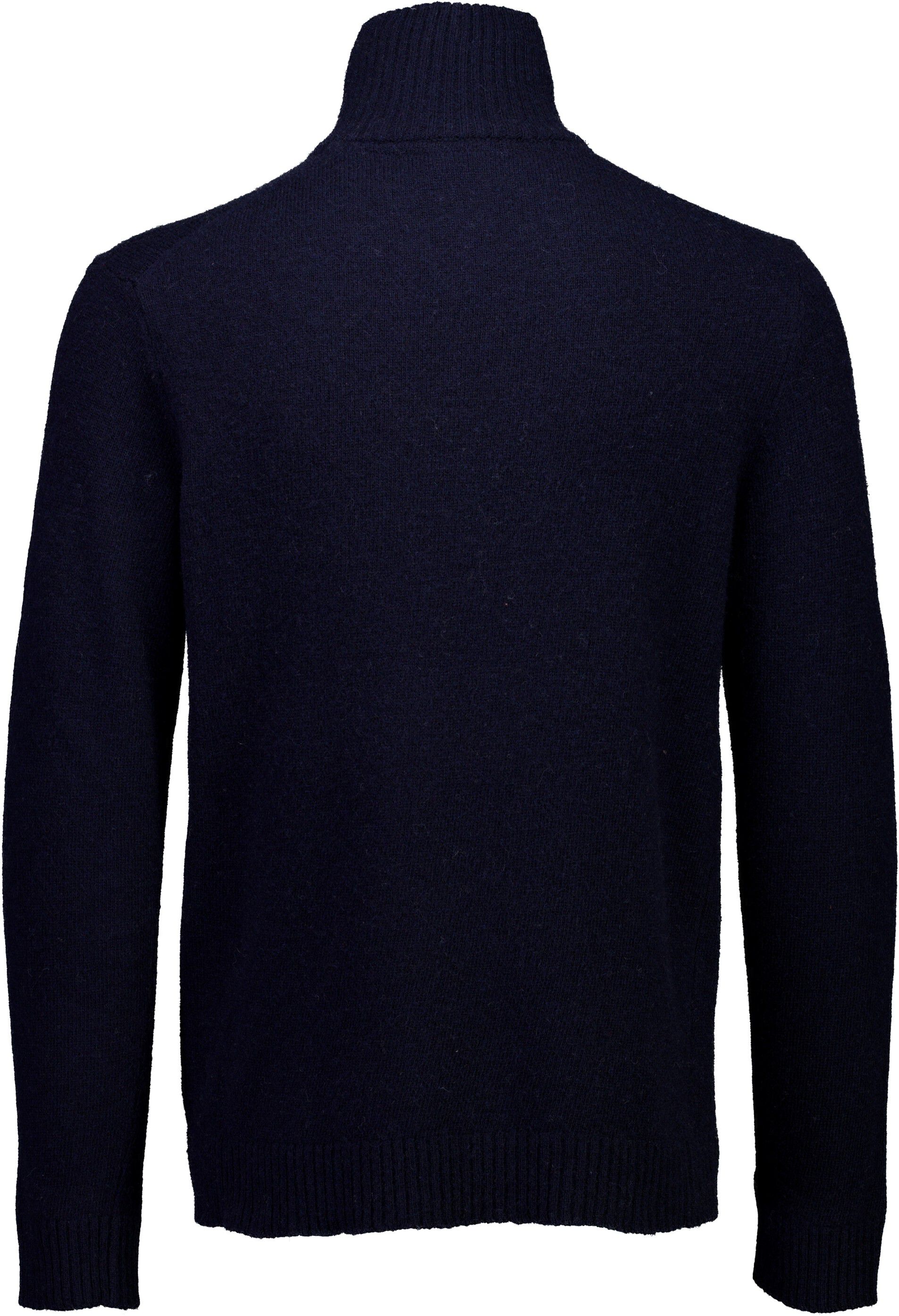 Lambswool half zip knit