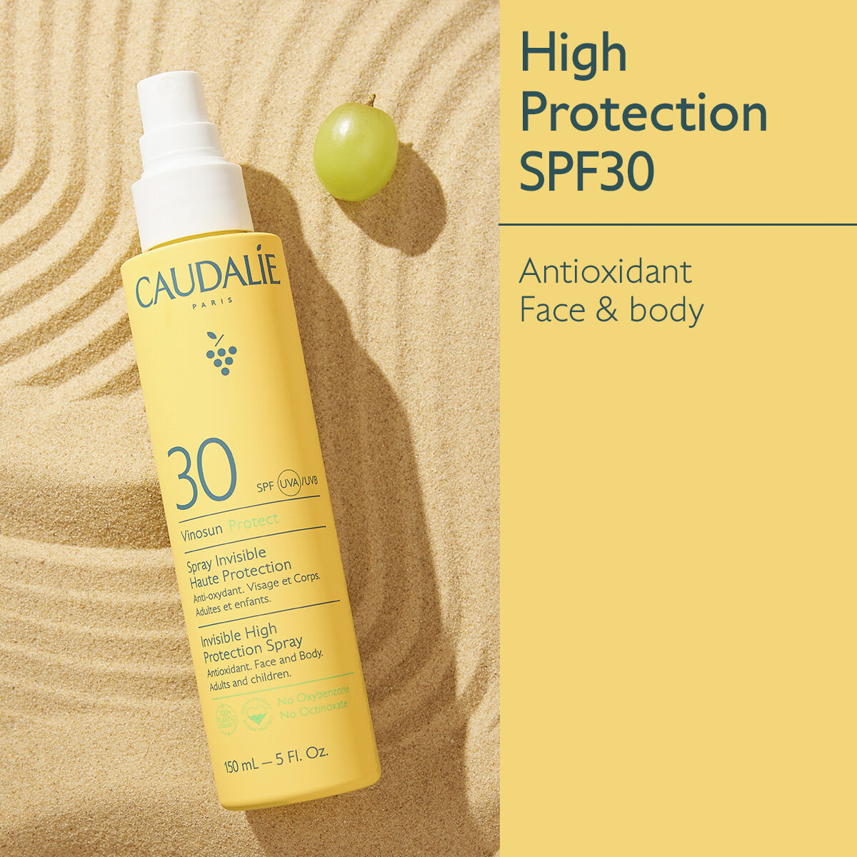 Caudal&iacute;e Vinosun Invisible High Protection Spray SPF30 150 ml