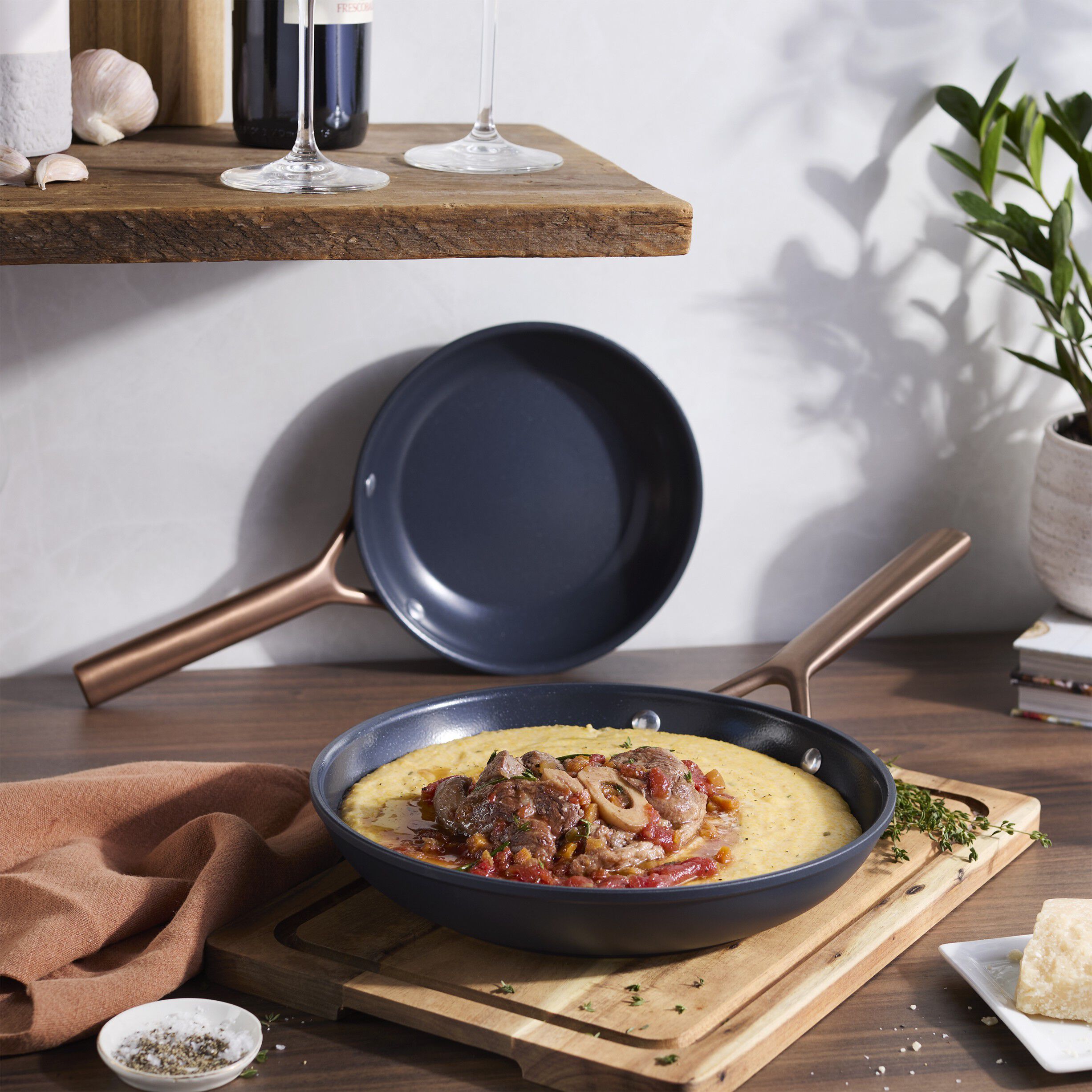 Milano, Stekepannesett 2-deler, Aluminium