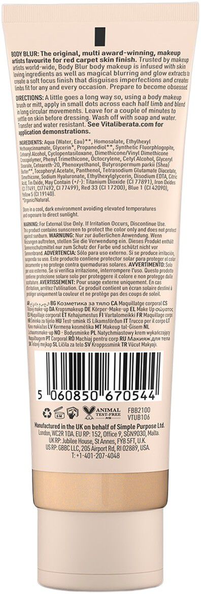 Body Blur Light 100 ml.