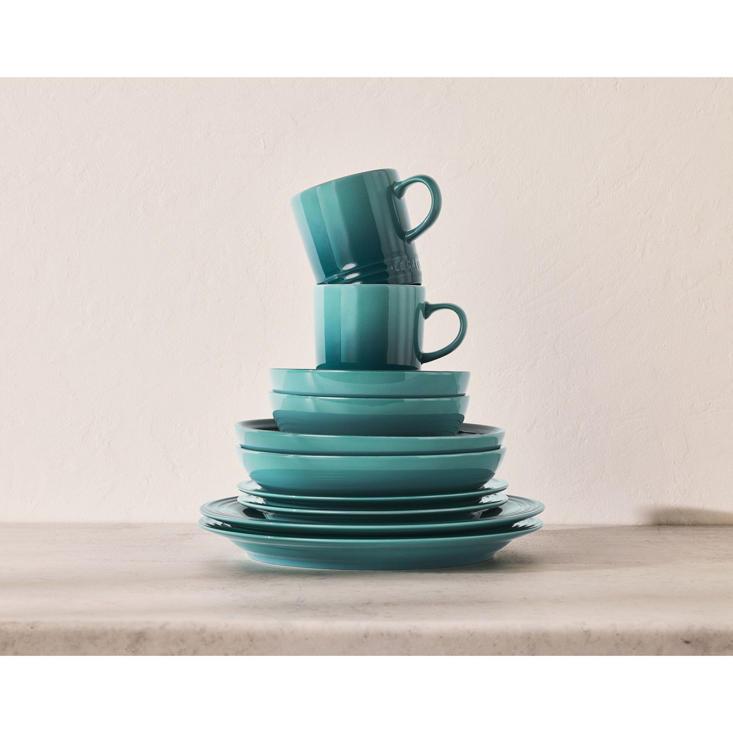 Le Creuset Coupe stent&oslash;j frokosttallerken 22cm Bleu Riviera