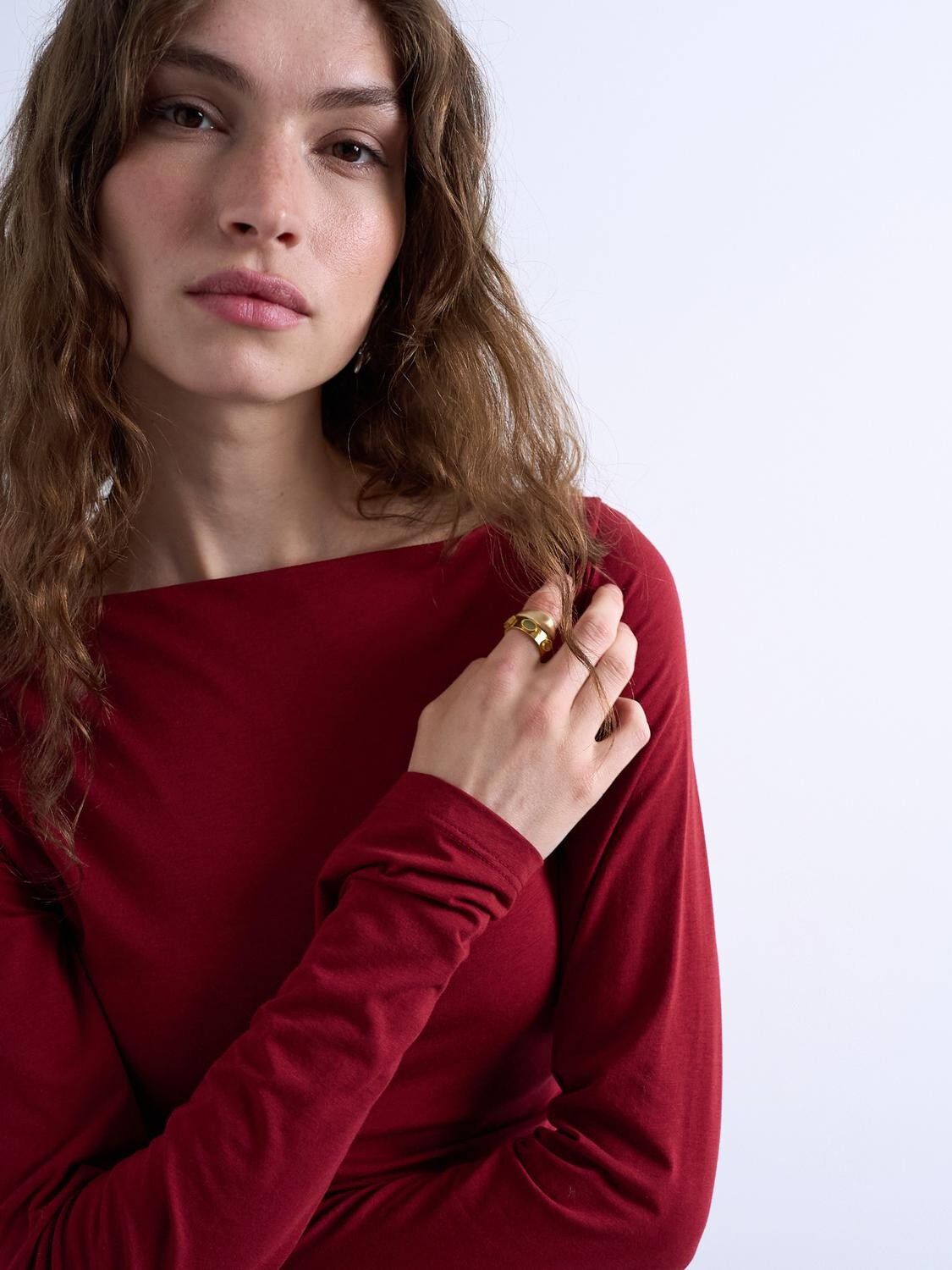 Tsminna Ls Ruched Top Jsr