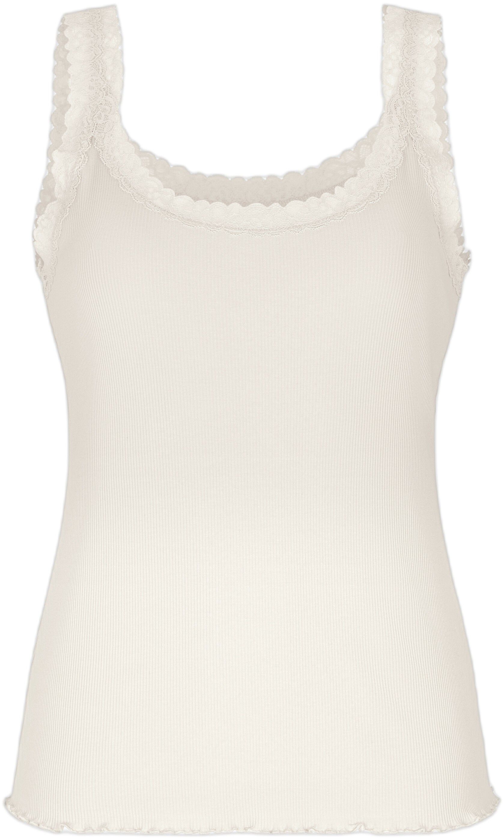 Singlet Rib Jersey Lace