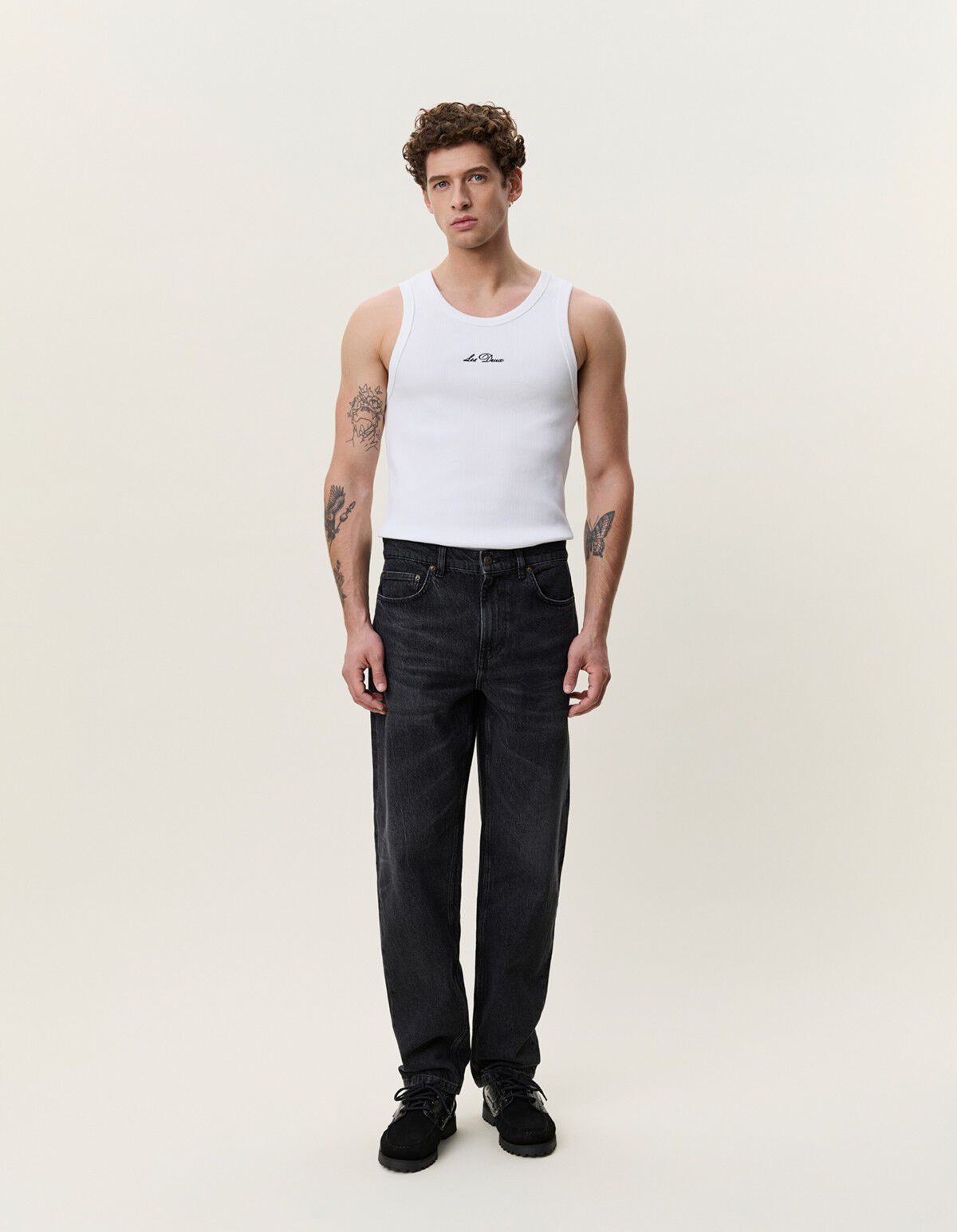 Ryder Black Washed Denim Jeans