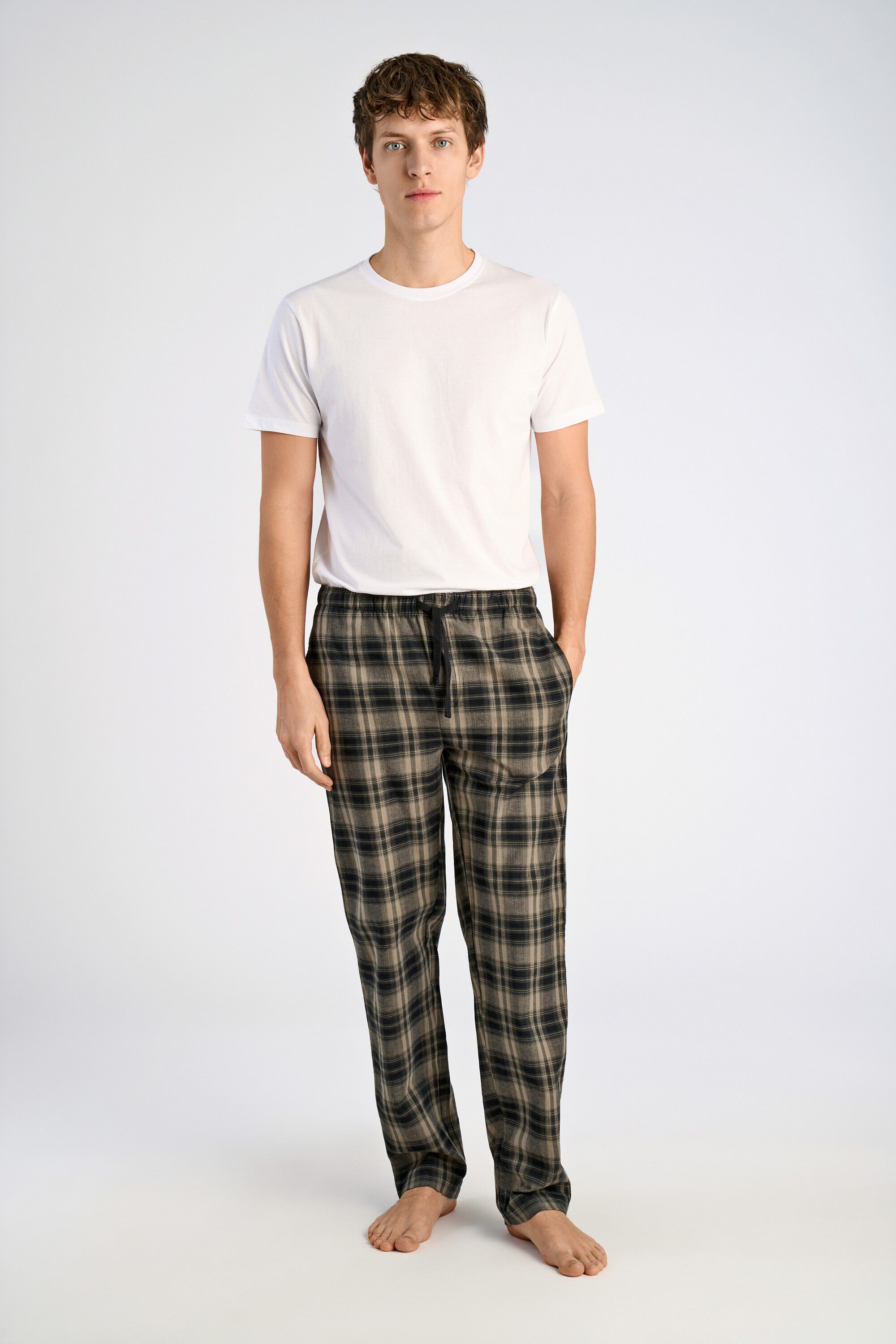 Herringbone checked pyjama