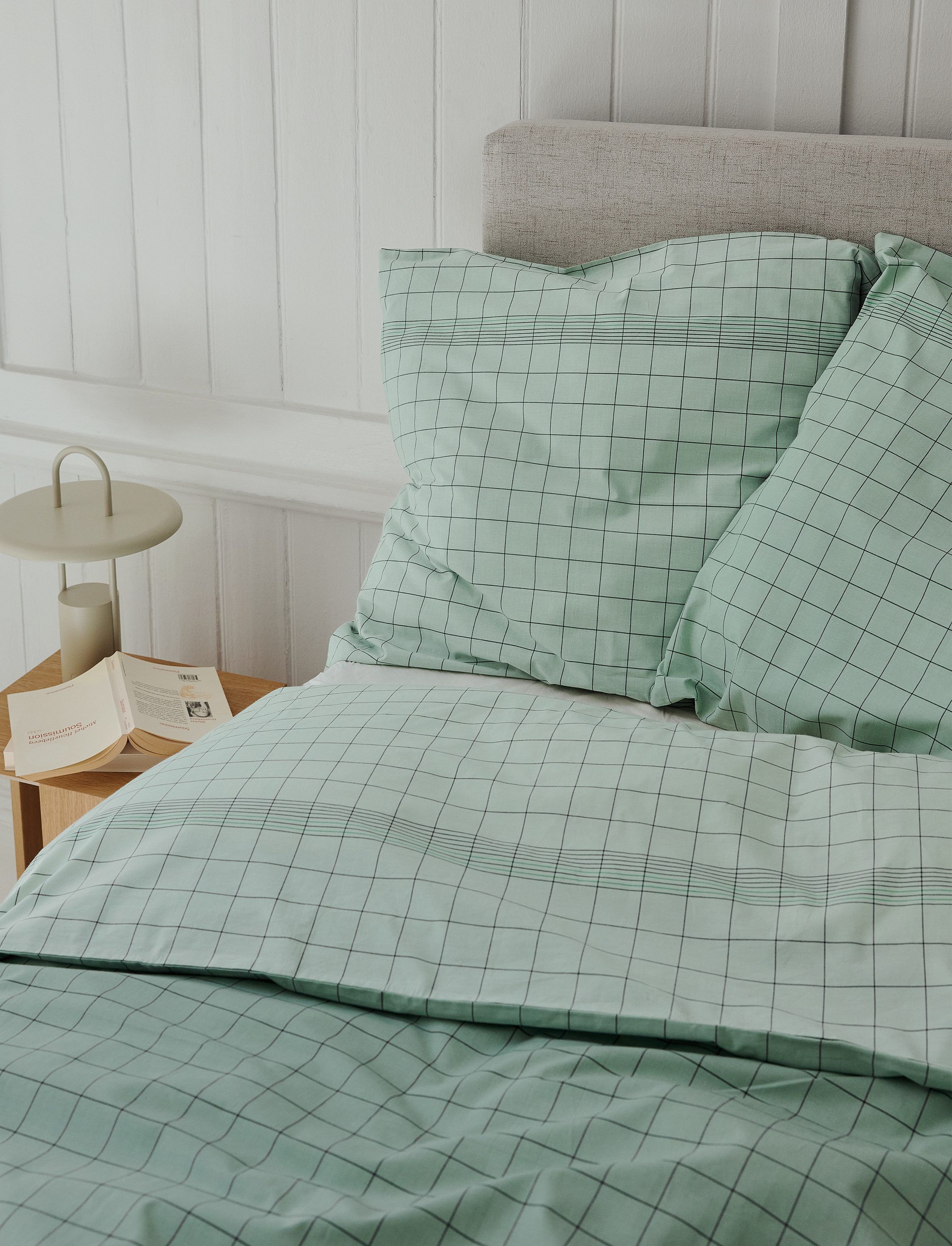 Vibeke Klint senget&oslash;y 140x220 cm/50x70 cm green