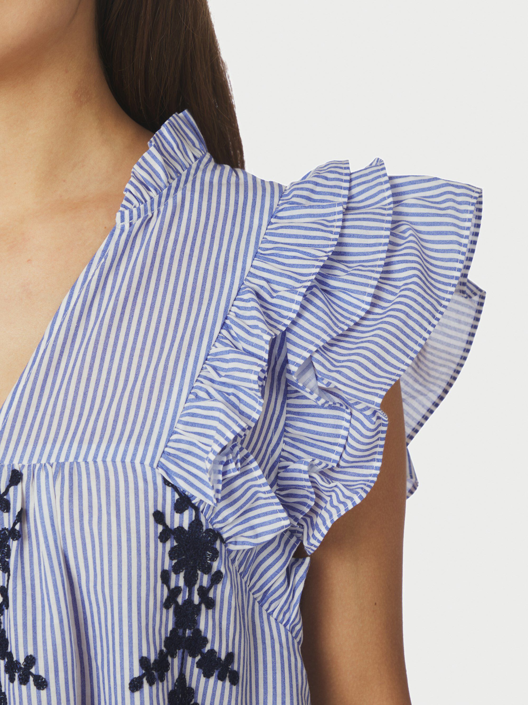 Jayla Stripe Embroidery Top