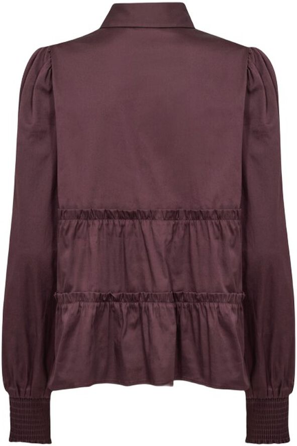 LR-ISLA SOLID 95 Skjorte Bordeaux