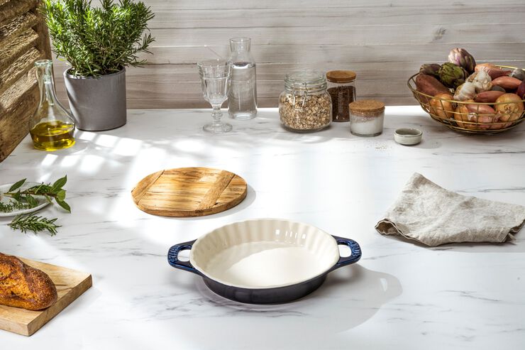 Stentøj Tærtefad 24 cm, Keramisk