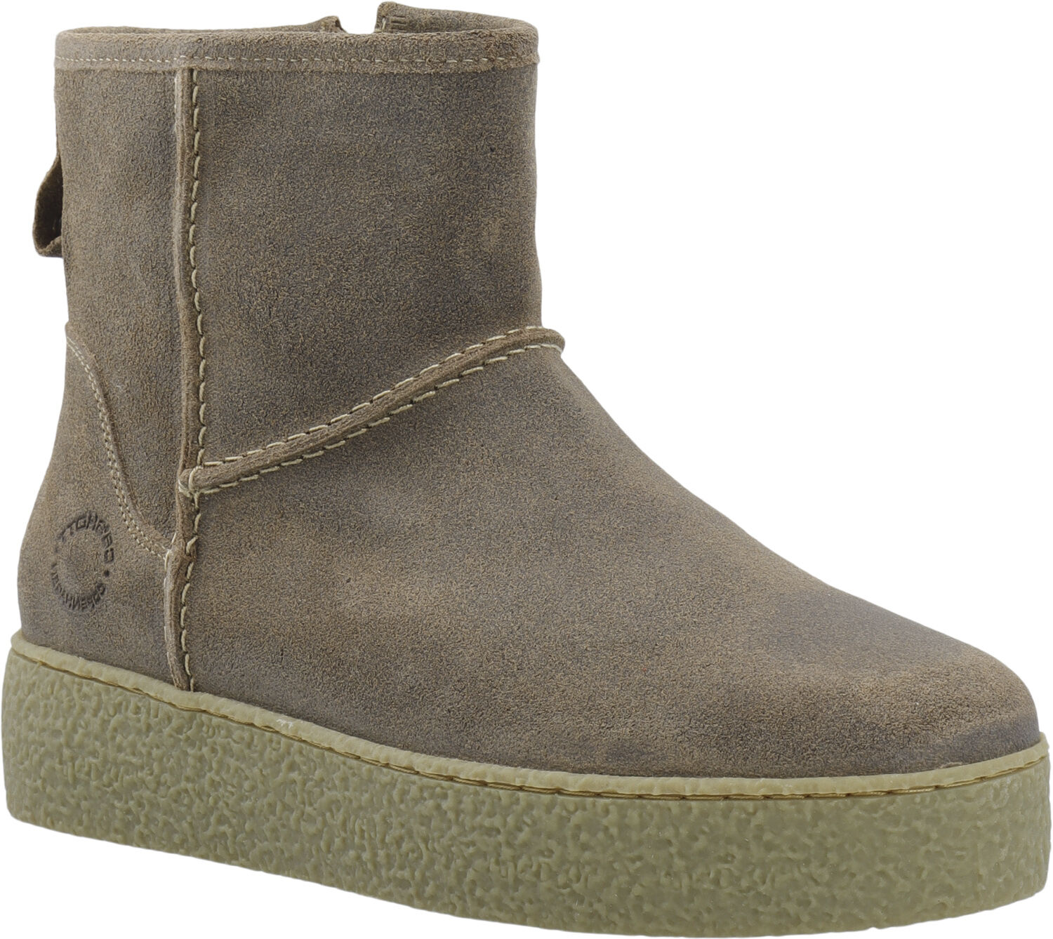 CASCAMILLA Boot W. Inside Zip Warm Lining Oil Suede