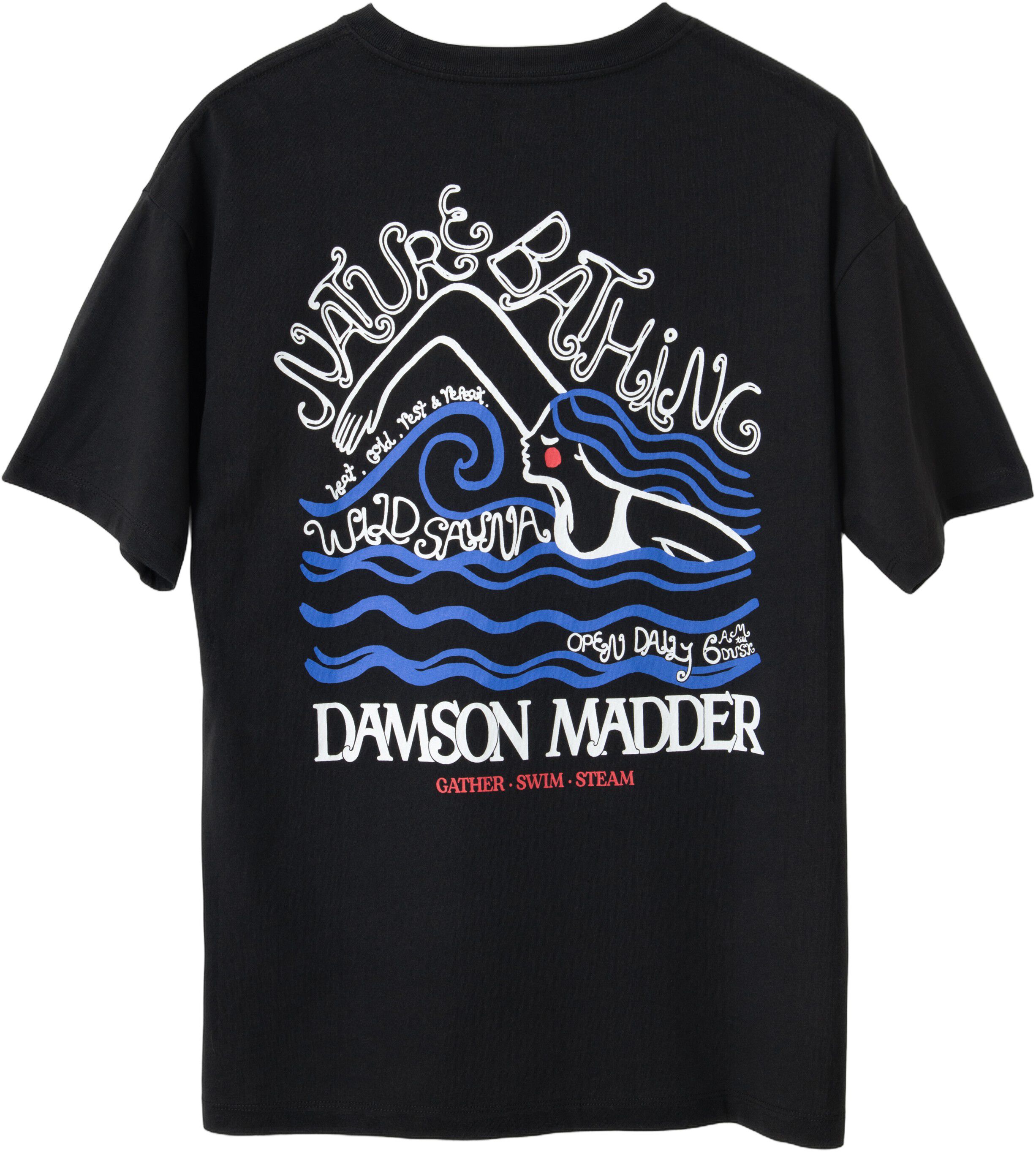 NATURE BATHING SS GRAPHIC TEE - BLACK