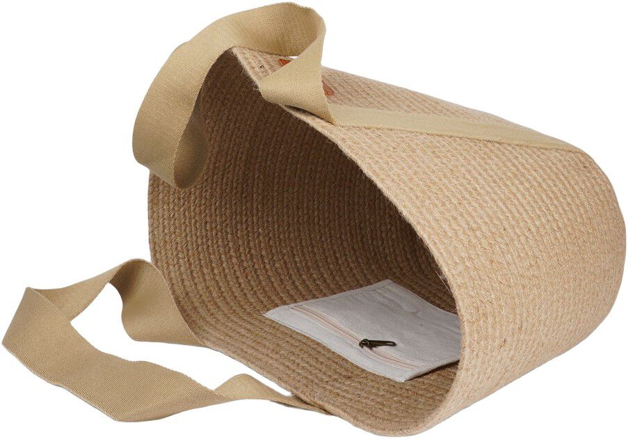 PEPPINO - JUTE BAG WITH COTTON HANDLES 45 X 40 CM