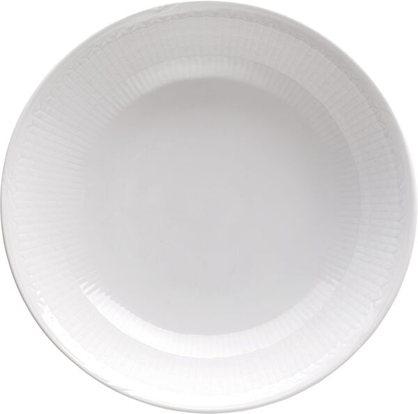 Swedish Grace Dyb Tallerken 19 cm Snehvid